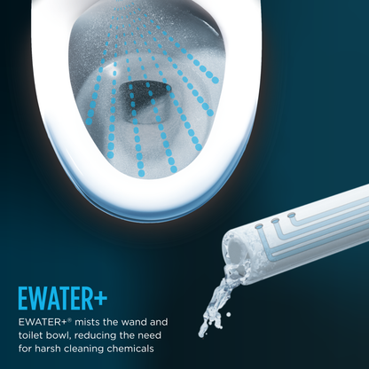 TOTO MW7764726CEGA#01 Drake Washlet+ Two-Piece Elongated 1.28 Gpf Tornado Flush Toilet And S7 Contemporary Bidet Seat With Auto Flush - Cotton White