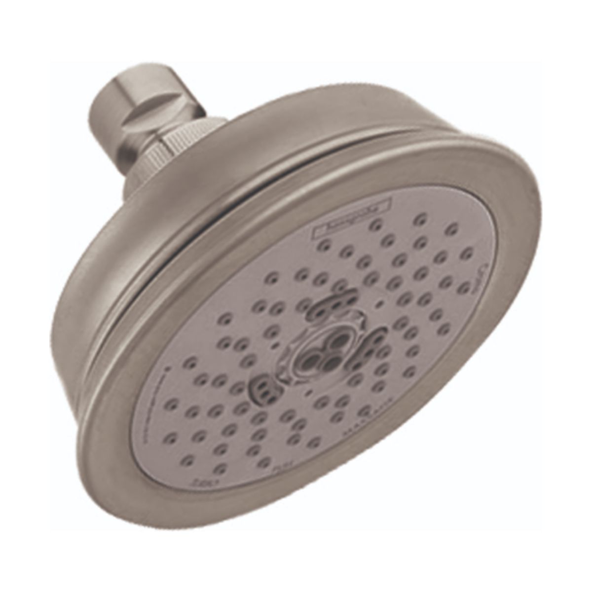 HANSGROHE 04070820 Croma 100 Classic Showerhead 3-Jet, 2.5 GPM - Brushed Nickel