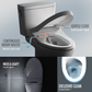 TOTO CWT4264726CMFG#MS WASHLET+ AP Wall-Hung Elongated Toilet with S7 Contemporary Bidet Seat and DuoFit In-Wall 0.9 and 1.28 GPF Dual-Flush Tank System , Matte Silver