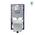 TOTO CWT4494549CMFGA#MS Washlet+ Sp Wall-Hung Square-Shape Toilet With Sw Bidet Seat And Duofit In-Wall 1.28 And 0.9 Gpf Dual-Flush Tank System - Cotton White