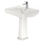 TOTO LPT530N#11 Promenade 27-1/2" X 22-1/4" Rectangular Pedestal Bathroom Sink For Single Hole Faucets - Colonial White