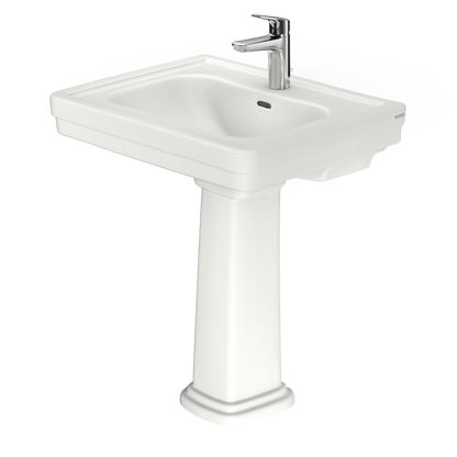 TOTO LPT530N#11 Promenade 27-1/2" X 22-1/4" Rectangular Pedestal Bathroom Sink For Single Hole Faucets - Colonial White