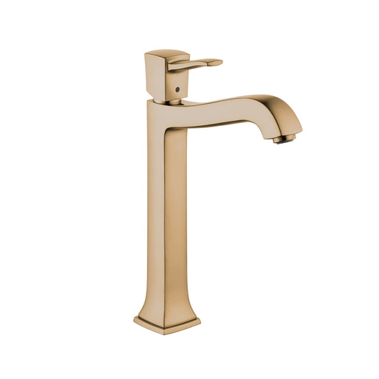 HANSGROHE 31303141 Metropol Classic Single-Hole Faucet 260 with Pop-Up Drain, 1.2 GPM - Brushed Bronze