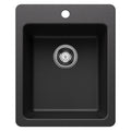 BLANCO 443235 Liven Liven SILGRANIT 17" Dual Mount Bar Sink - Anthracite in Anthracite