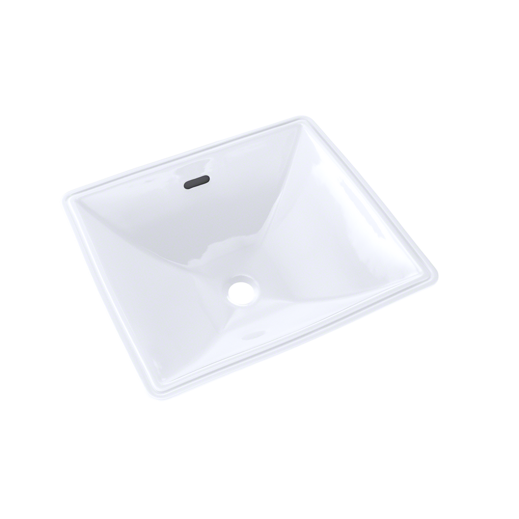 TOTO LT624G#01 Legato Rectangular Undermount Bathroom Sink With Cefiontect - Cotton White
