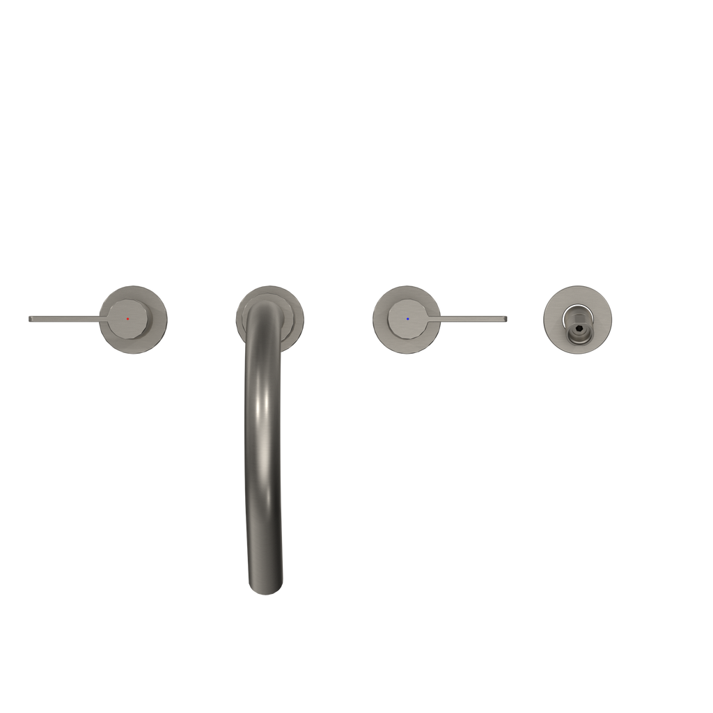 TOTO TBG11201UA#BN Gf Two Lever Handle Deck-Mount Roman Tub Filler Trim - Brushed Nickel