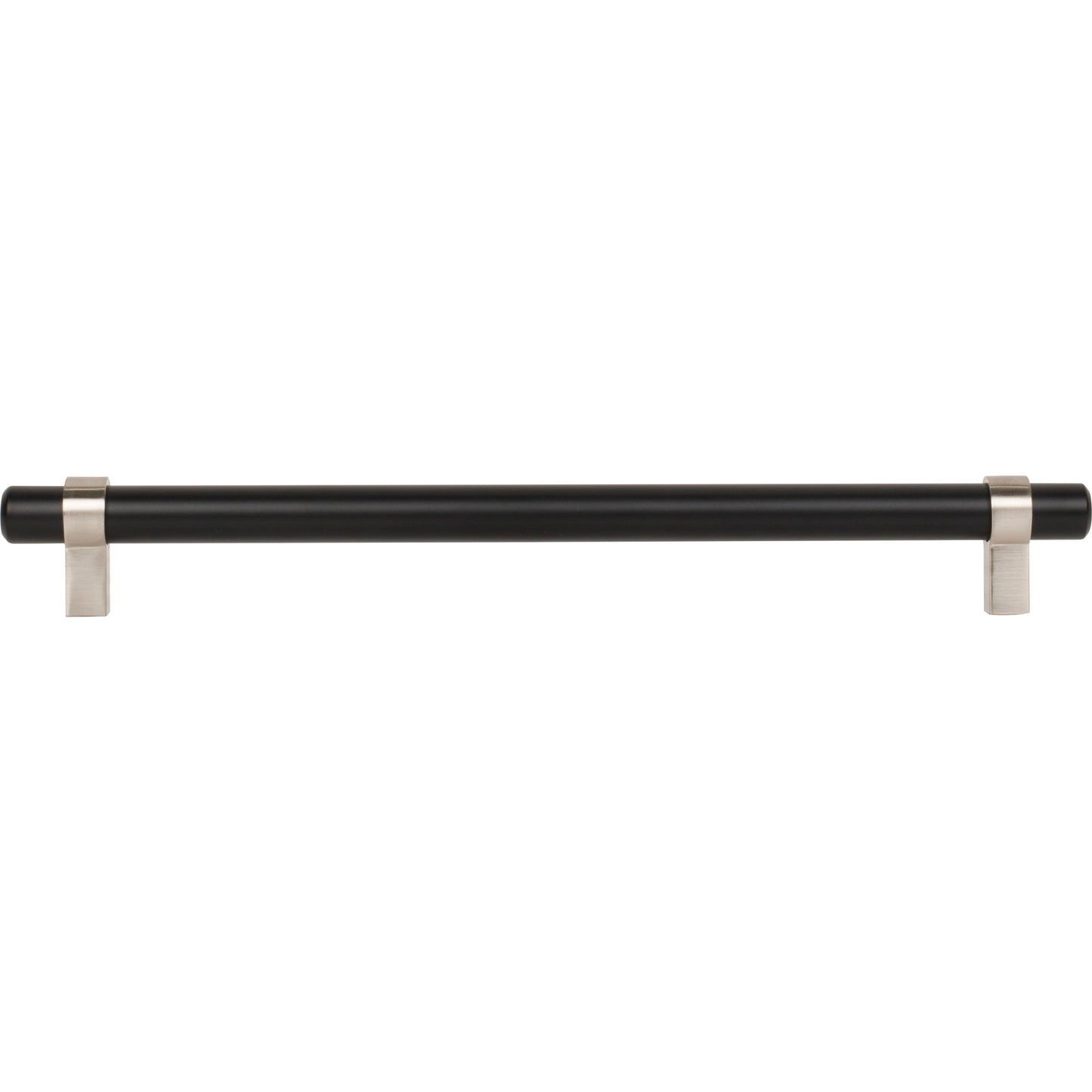 JEFFREY ALEXANDER 5224MBSN Key Grande 224 mm Center-to-Center Bar Pull - Matte Black w/Satin Nickel