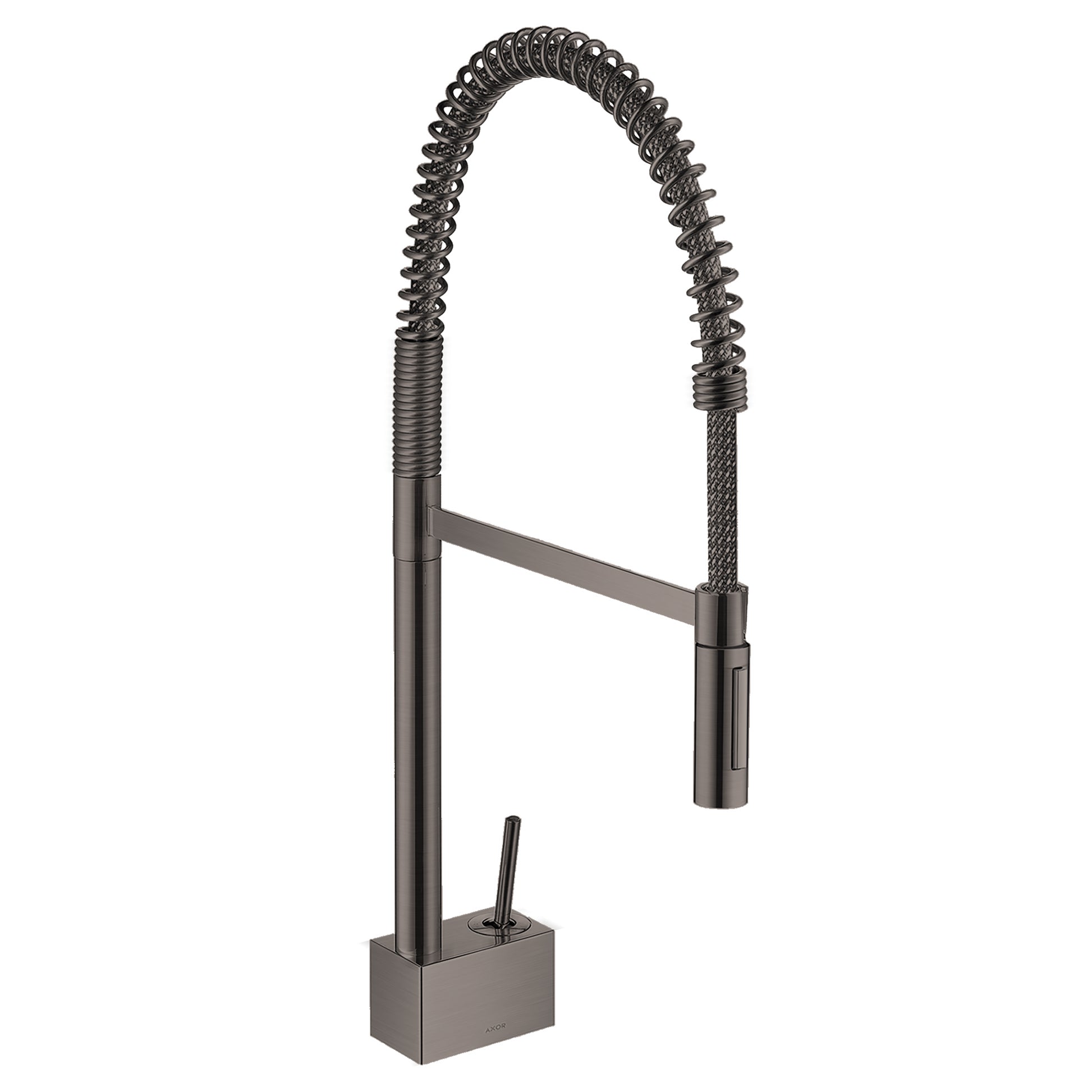 AXOR 10820341 Starck Semi-Pro Kitchen Faucet 2-Spray, 1.75 GPM - Brushed Black Chrome