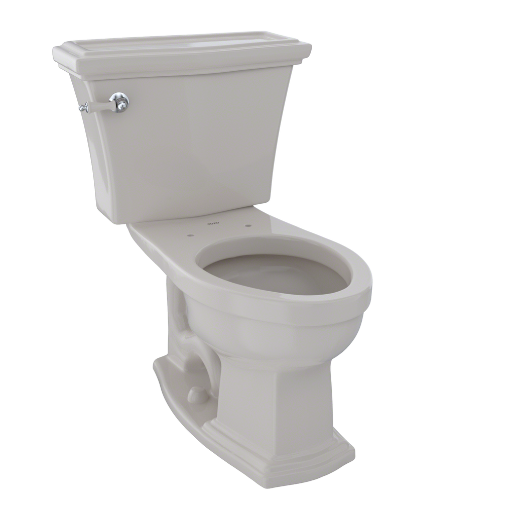TOTO CST784EF#12 Eco Clayton Two-Piece Elongated 1.28 GPF Universal Height Toilet , Sedona Beige
