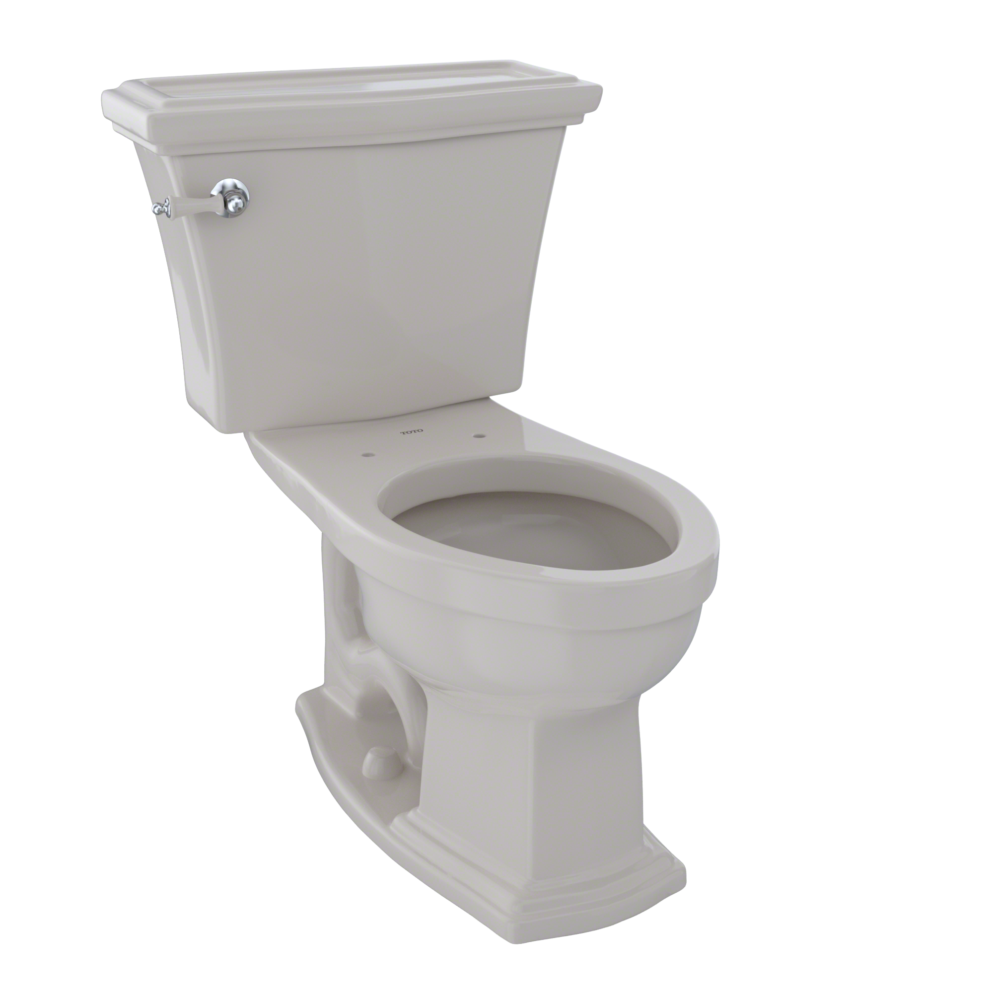 TOTO CST784EF#12 Eco Clayton Two-Piece Elongated 1.28 GPF Universal Height Toilet , Sedona Beige