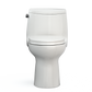 TOTO MS604124CEFG#11 UltraMax II One-Piece Elongated 1.28 GPF Universal Height Toilet with CEFIONTECT and SS124 SoftClose Seat , Colonial White