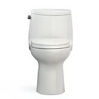 TOTO MS604124CEFG#11 Ultramax Ii One-Piece Elongated 1.28 Gpf Universal Height Toilet With Cefiontect And Ss124 Softclose Seat - Colonial White