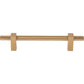 JEFFREY ALEXANDER 698-128SBZ Larkin Knurled Ends 128 mm Center-to-Center Bar Pull - Satin Bronze