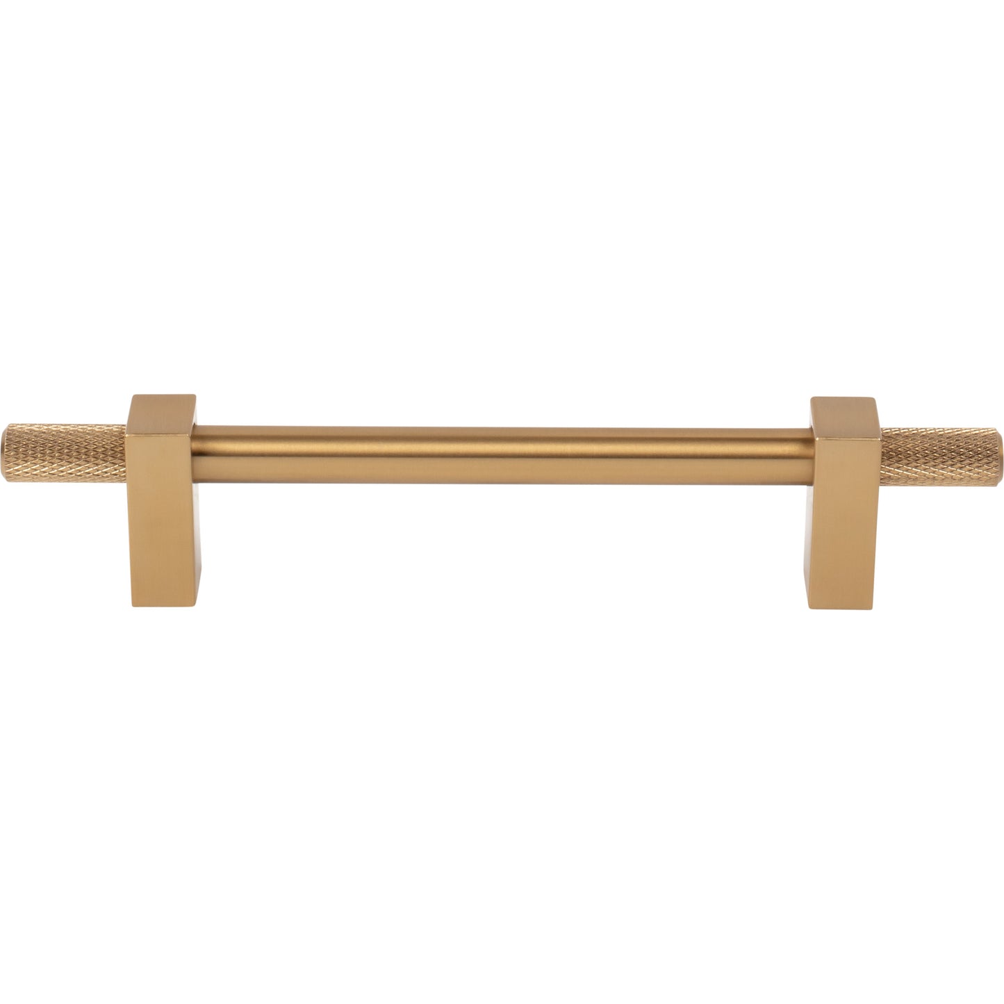 JEFFREY ALEXANDER 698-128SBZ Larkin Knurled Ends 128 mm Center-to-Center Bar Pull - Satin Bronze