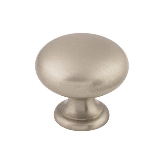 TOP KNOBS M281 Mushroom 1 1/4" Diameter Round Knob - Brushed Satin Nickel