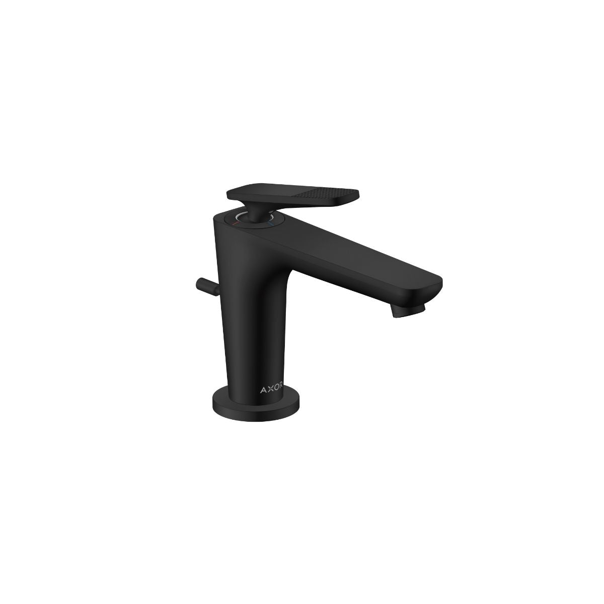 AXOR 49011671 Citterio C Single-Hole Faucet 90 CoolStart with Pop-Up Drain-Cubic Cut, 1.2 GPM - Matte Black