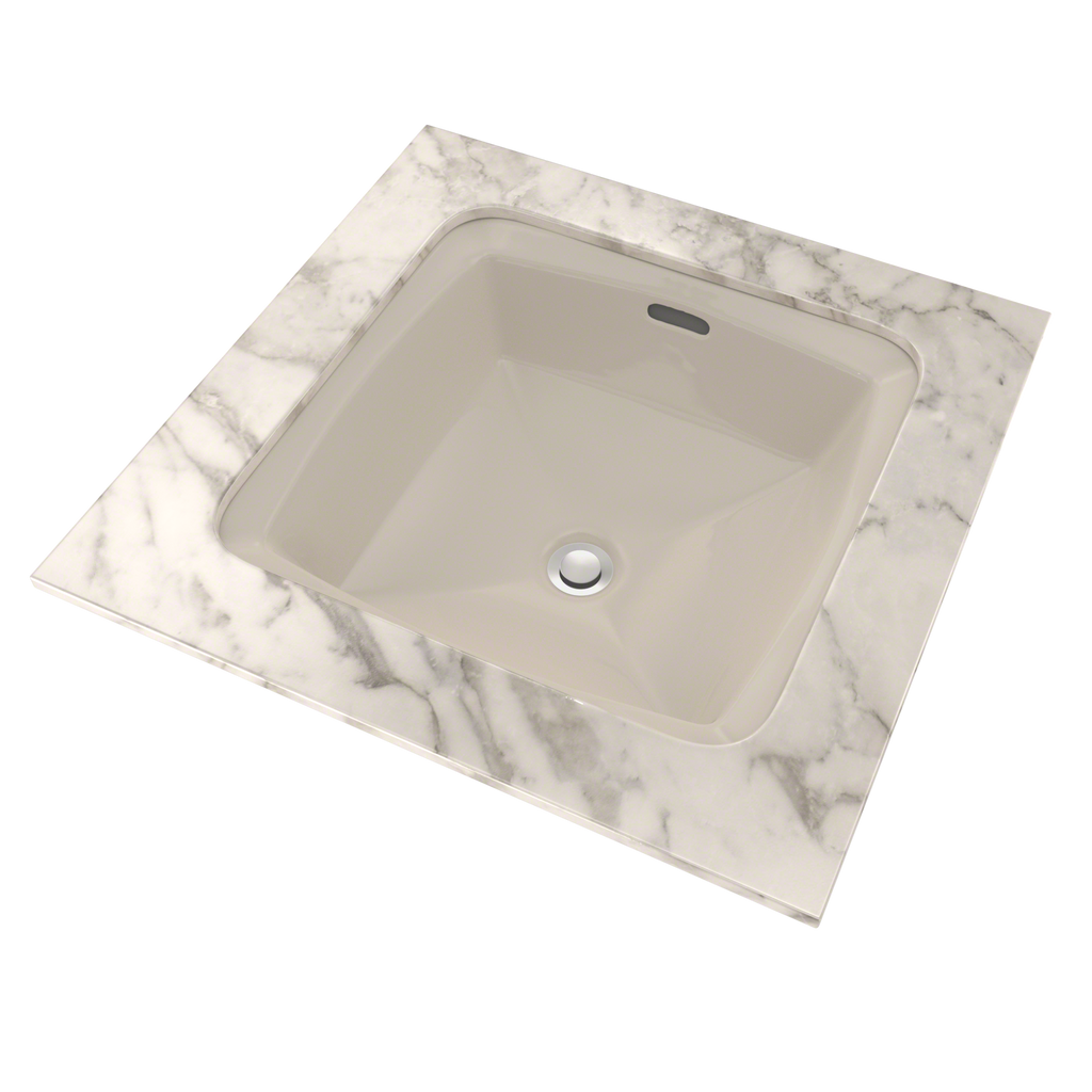 TOTO LT491G#12 Connelly Square Undermount Bathroom Sink With Cefiontect - Sedona Beige