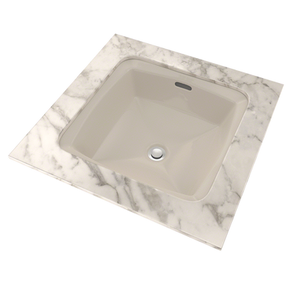 TOTO LT491G#12 Connelly Square Undermount Bathroom Sink With Cefiontect - Sedona Beige
