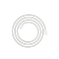 AXOR 28291700 ShowerSolutions Textile Hose with Cylindrical Nut, 79" - Matte White