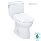TOTO MW4544736CUFG#01 Washlet+ Drake Ii 1G Two-Piece Elongated 1.0 Gpf Toilet And Washlet+ S7A Contemporary Bidet Seat - Cotton White