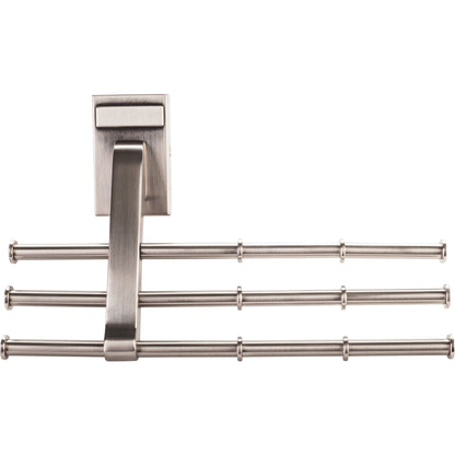 HARDWARE RESOURCES 356T-SN Satin Nickel Tri-Level Tie Organizer - Satin Nickel