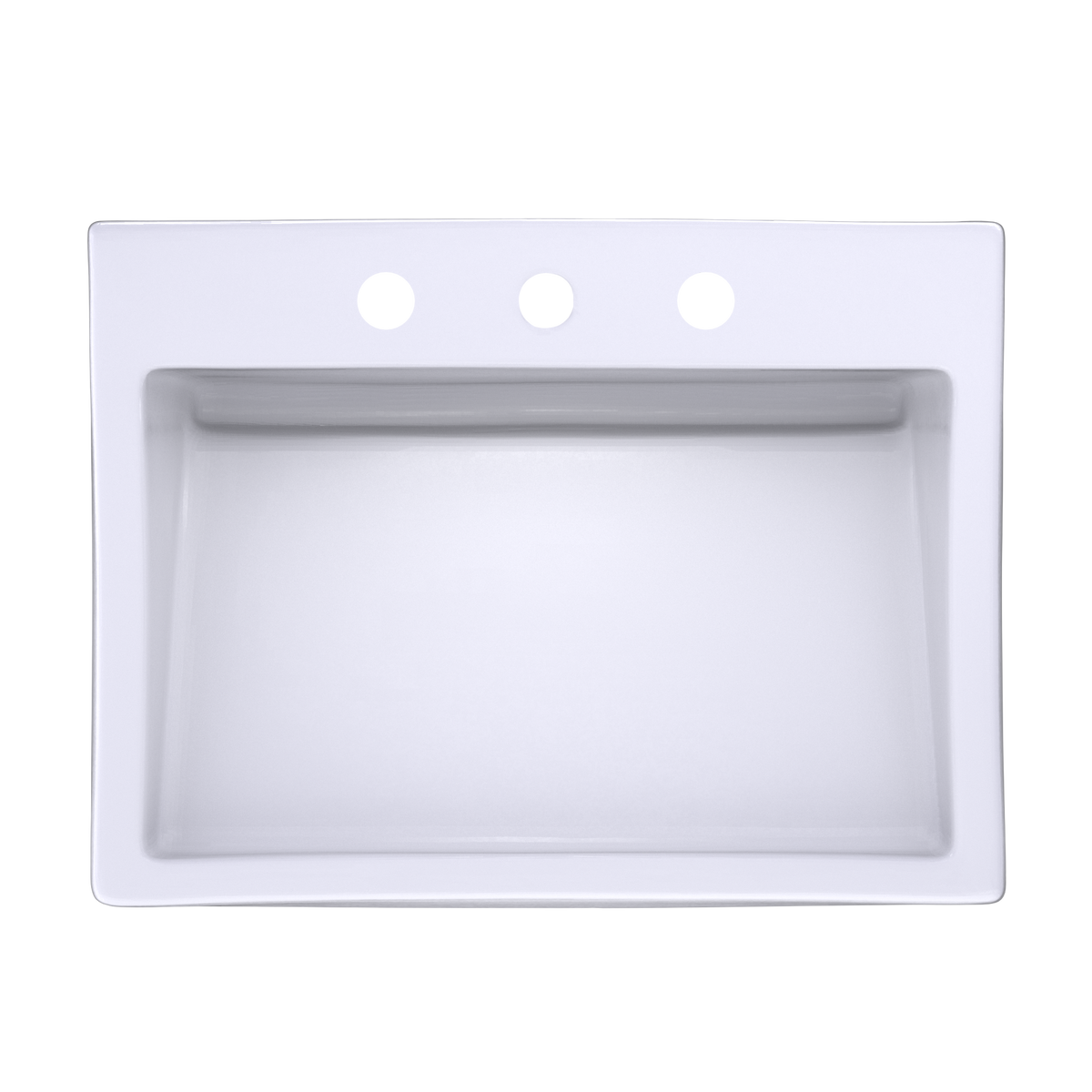 TOTO LT171.8G#01 Kiwami Renesse Design I Rectangular Fireclay Vessel Bathroom Sink With Cefiontect For 8 Inch Faucets - Cotton White