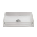 TOTO LLT151#61 Luminist Rectangular Vessel Bathroom Sink - Frosted White