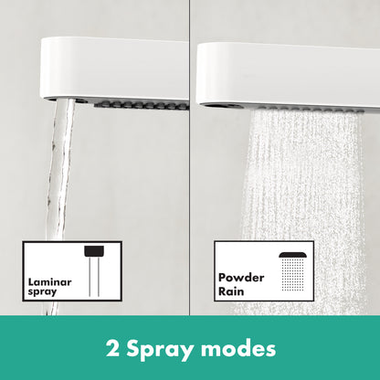HANSGROHE 76063701 Finoris Single-Hole Faucet 230 with 2-Spray Pull-Out, 1.2 GPM - Matte White