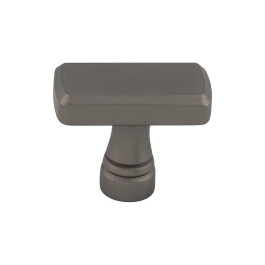 TOP KNOBS TK850AG Kingsbridge 1 3/8" Length Rectangle Knob - Ash Gray