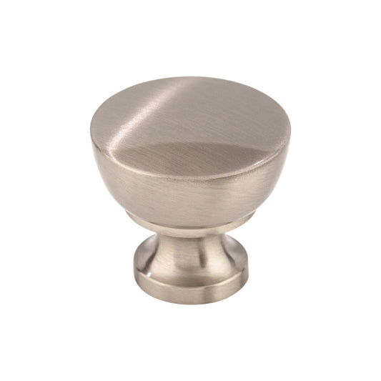 TOP KNOBS M1119 Bergen 1 1/4" Diameter Round Knob - Brushed Satin Nickel