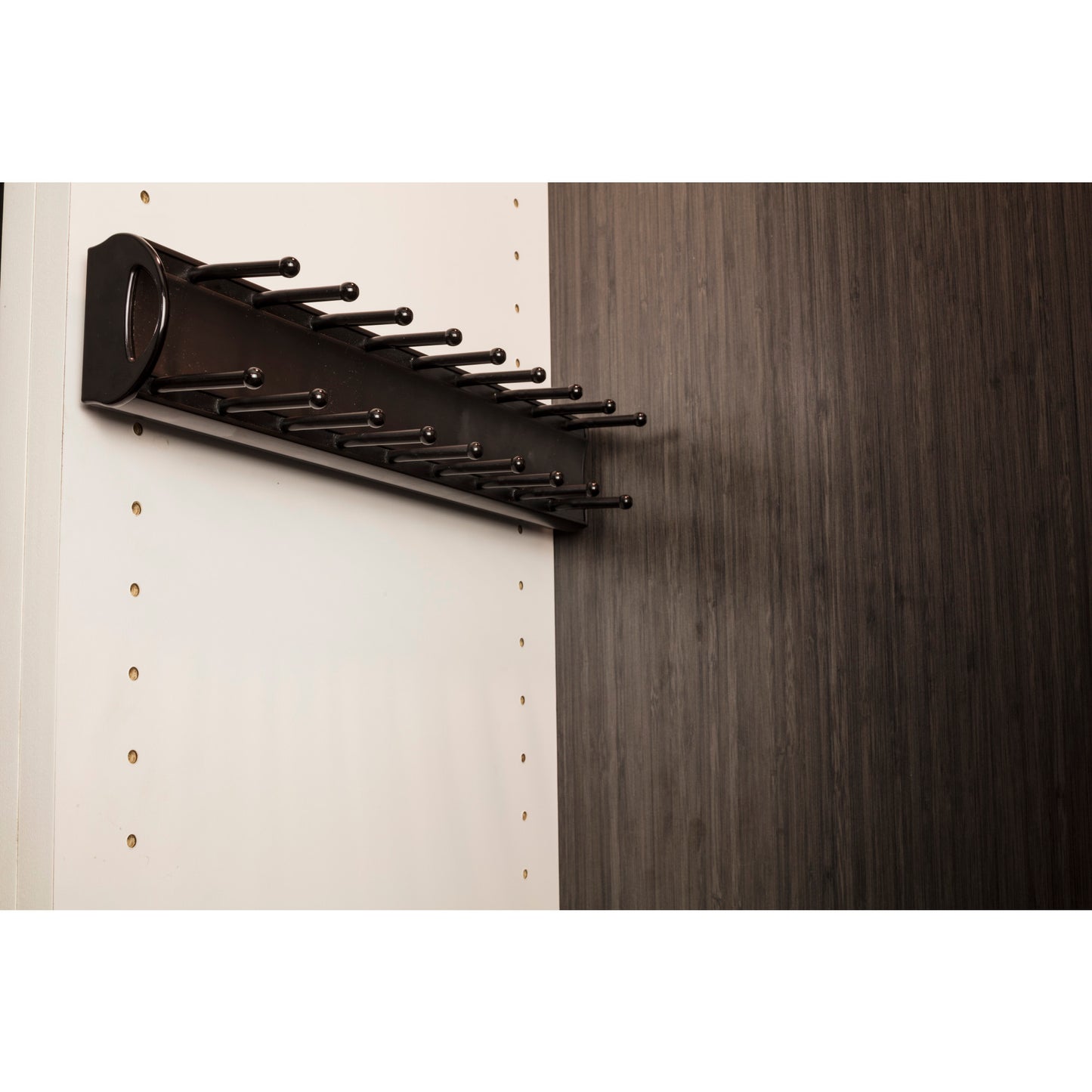 HARDWARE RESOURCES 355T-ORB Dark Bronze 14" Tie Rack - Dark Bronze