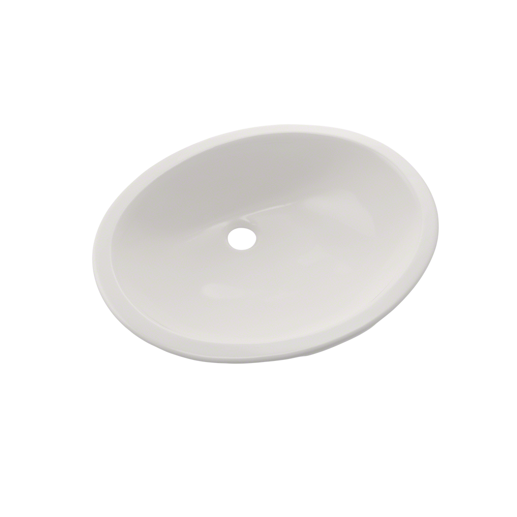 TOTO LT579G#11 Rendezvous Oval Undermount Bathroom Sink With Cefiontect - Colonial White