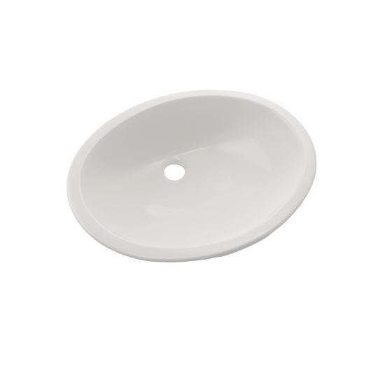 TOTO LT579G#11 Rendezvous Oval Undermount Bathroom Sink With Cefiontect - Colonial White