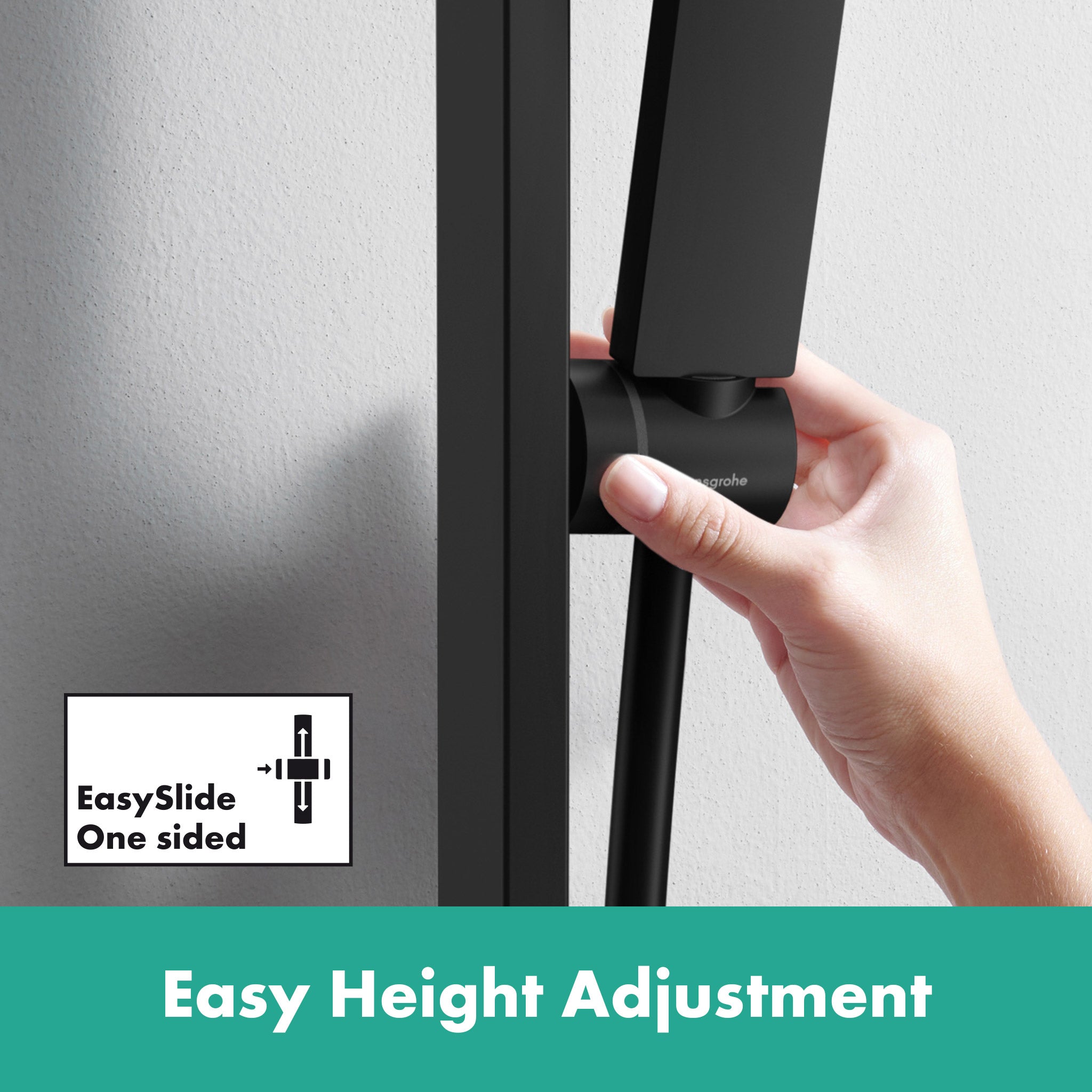 HANSGROHE 24371671 Pulsify E Wallbar Set 100 3-Jet 24", 1.75 GPM - Matte Black