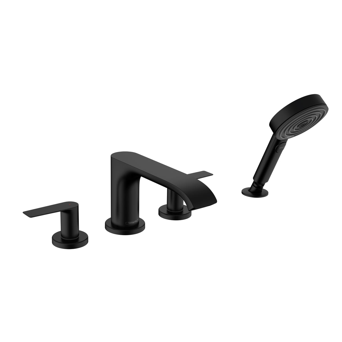 HANSGROHE 75443671 Vivenis 4-Hole Roman Tub Set Trim with 1.75 GPM Handshower - Matte Black