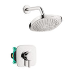 HANSGROHE 04911000 Croma Select E Pressure Balance Shower Set with Rough, 2.0 GPM - Chrome