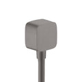 AXOR 36731341 ShowerSolutions Wall Outlet SoftCube with Check Valves - Brushed Black Chrome