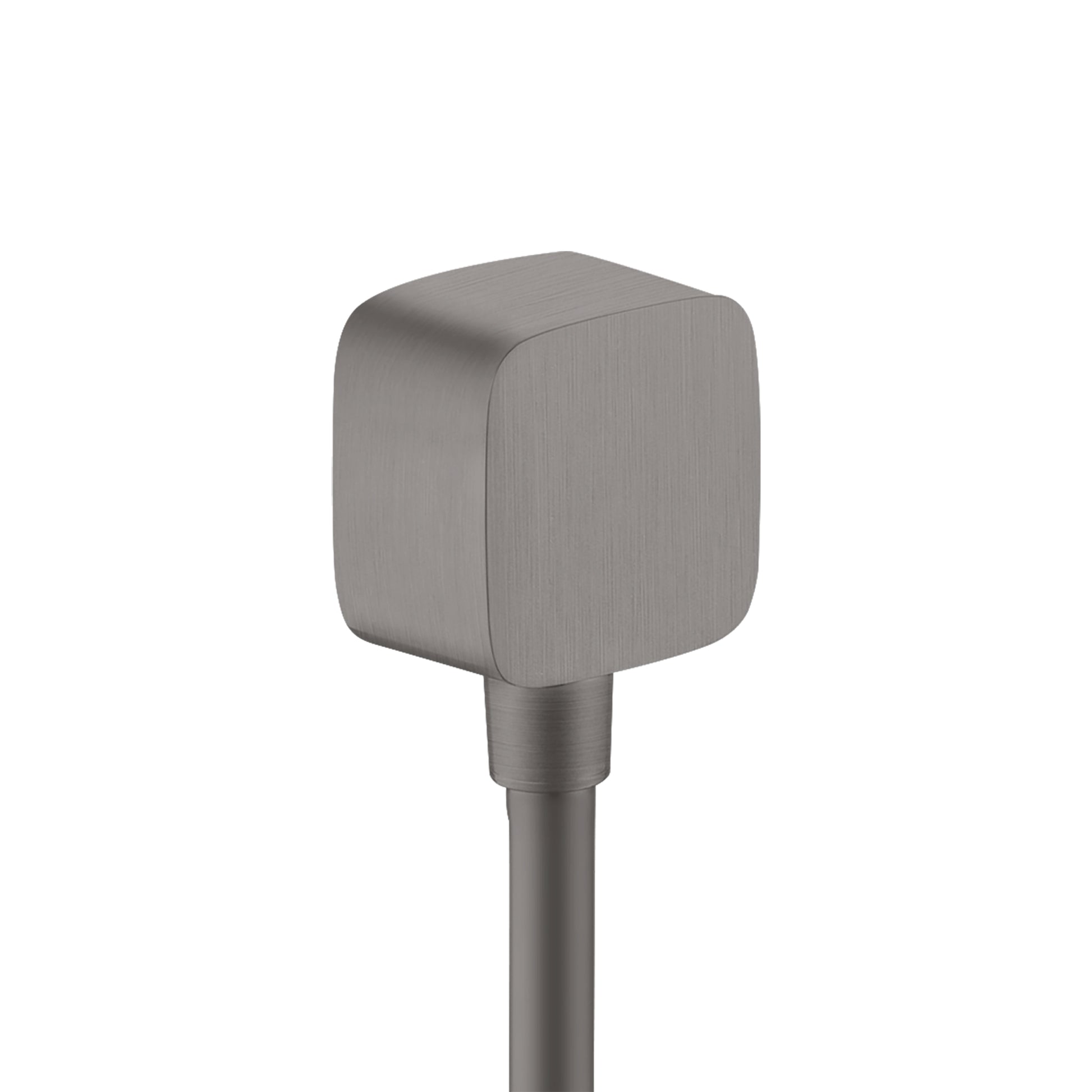 AXOR 36731341 ShowerSolutions Wall Outlet SoftCube with Check Valves - Brushed Black Chrome