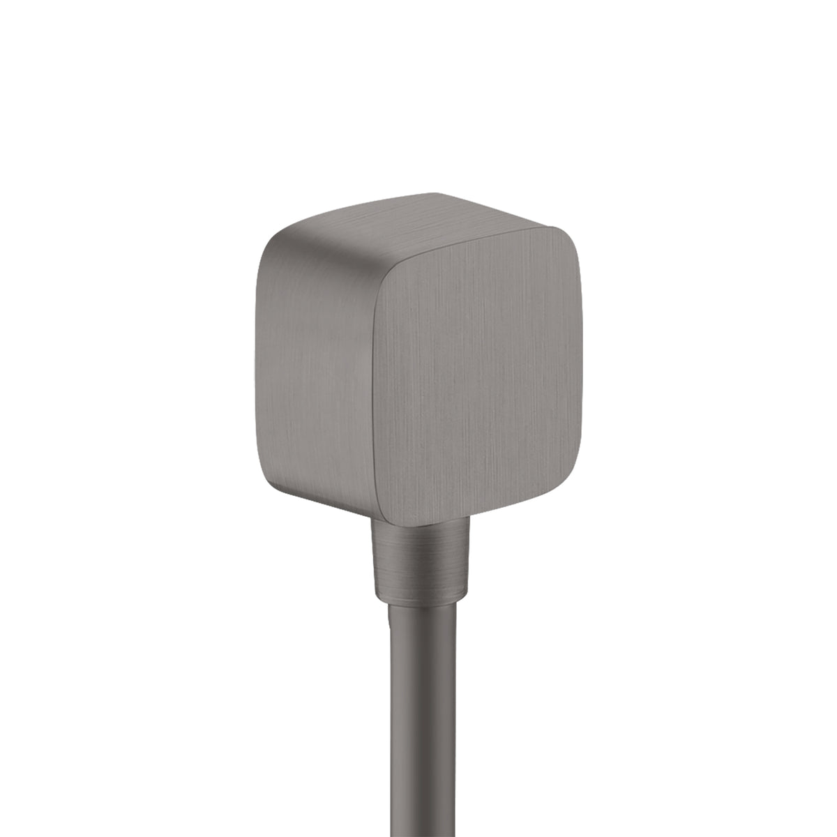 AXOR 36731341 ShowerSolutions Wall Outlet SoftCube with Check Valves - Brushed Black Chrome