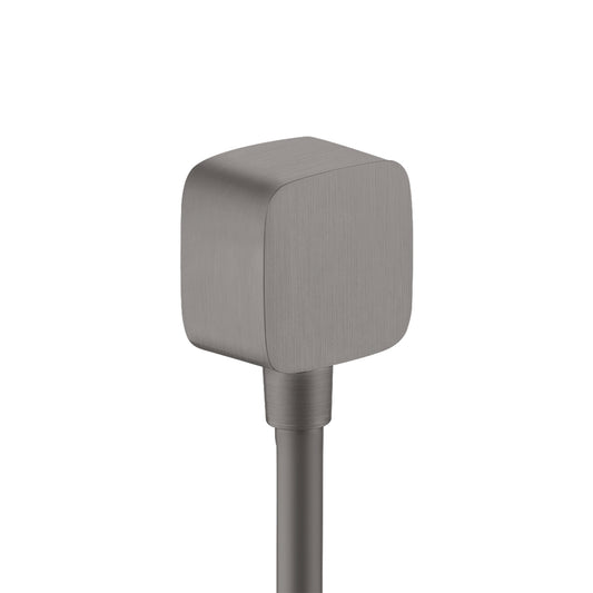 AXOR 36731341 ShowerSolutions Wall Outlet SoftCube with Check Valves - Brushed Black Chrome