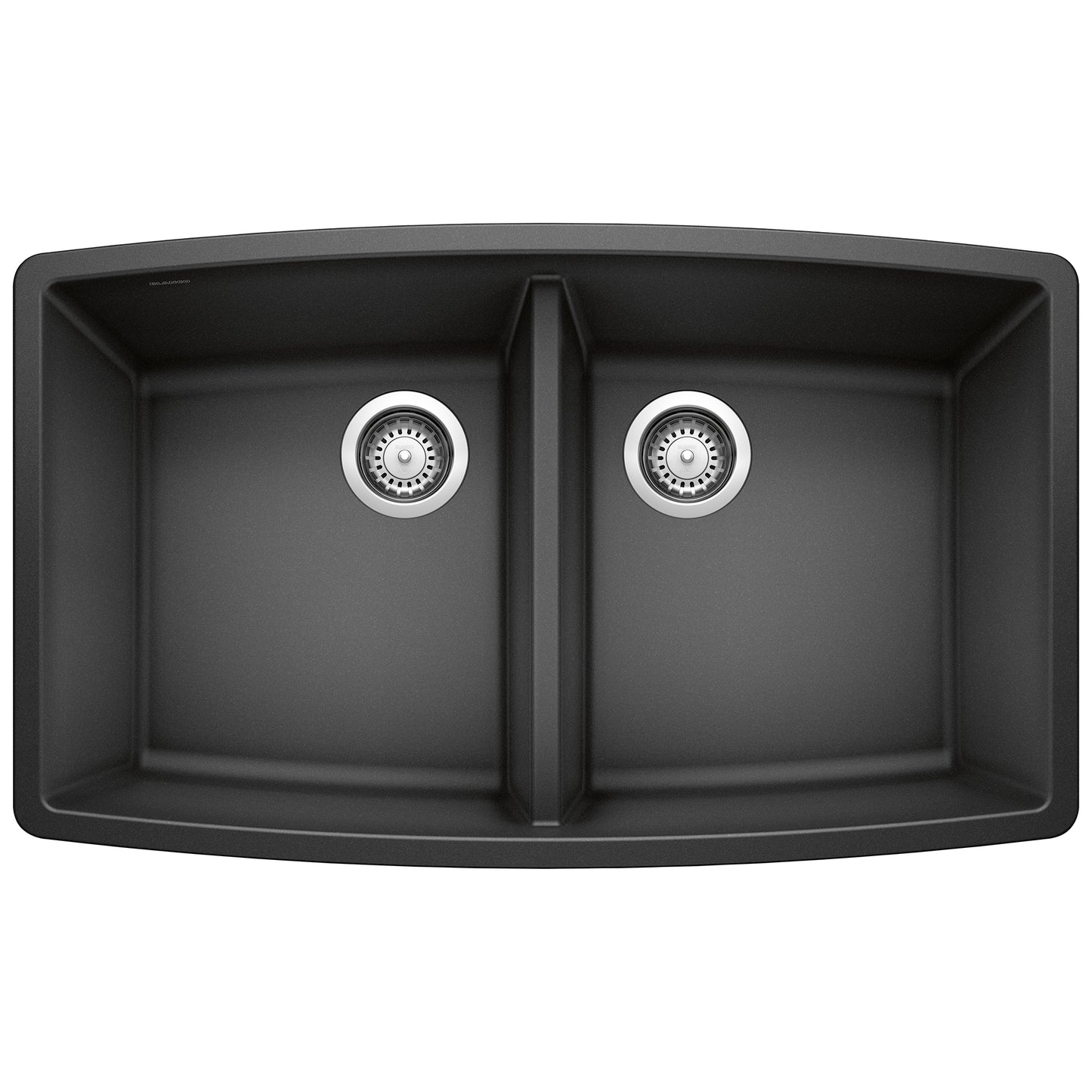 BLANCO 440069 Performa Performa SILGRANIT 33" 50/50 Double Bowl Undermount Kitchen Sink - Anthracite in Anthracite