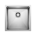 BLANCO 443144 Quatrus Quatrus R15 17" Undermount Stainless Steel Bar Sink in Satin Polish