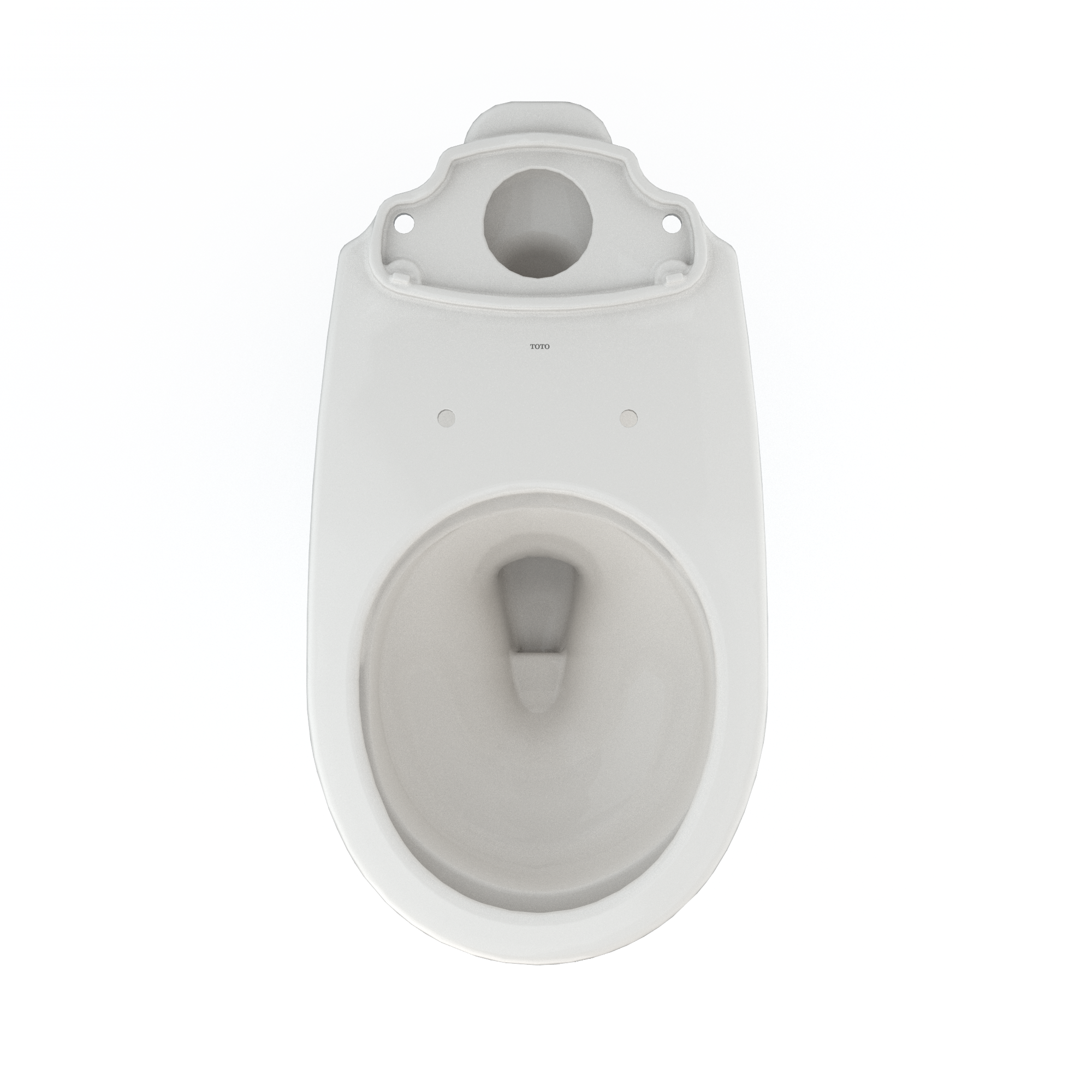 TOTO C775CEFG#11 Drake Round Tornado Flush Toilet Bowl With Cefiontect - Colonial White