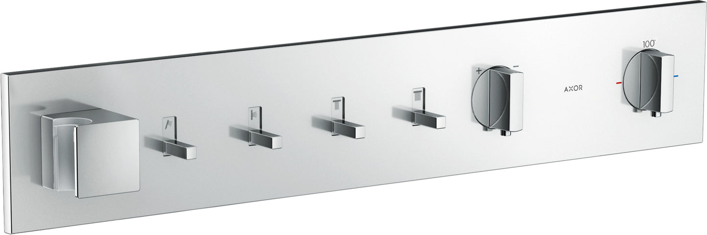 AXOR ShowerComposition Thermostatic Module Trim for 4 Functions in Chrome