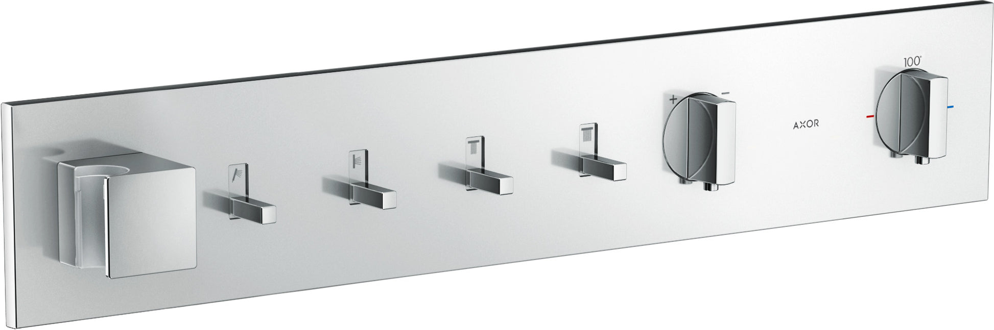 AXOR ShowerComposition Thermostatic Module Trim for 4 Functions in Chrome