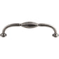 TOP KNOBS TK232BI Chareau 5 1/16" Center to Center Bar Pull - Black Iron