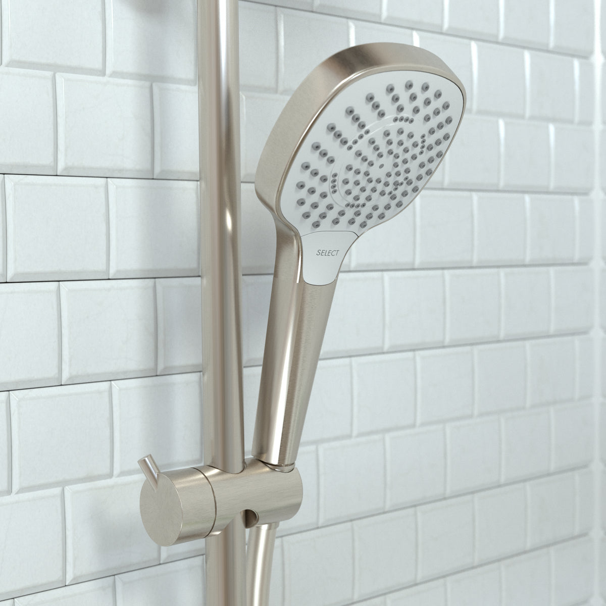 HANSGROHE 04723820 Croma Select E Handshower 110 3-Jet, 1.75 GPM - Brushed Nickel