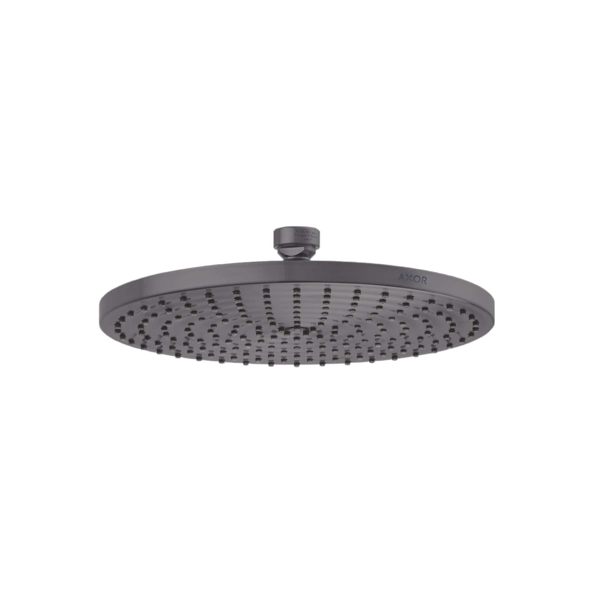 AXOR 28614341 ShowerSolutions Showerhead  240 1-Jet Powder Rain, 1.75 GPM - Brushed Black Chrome