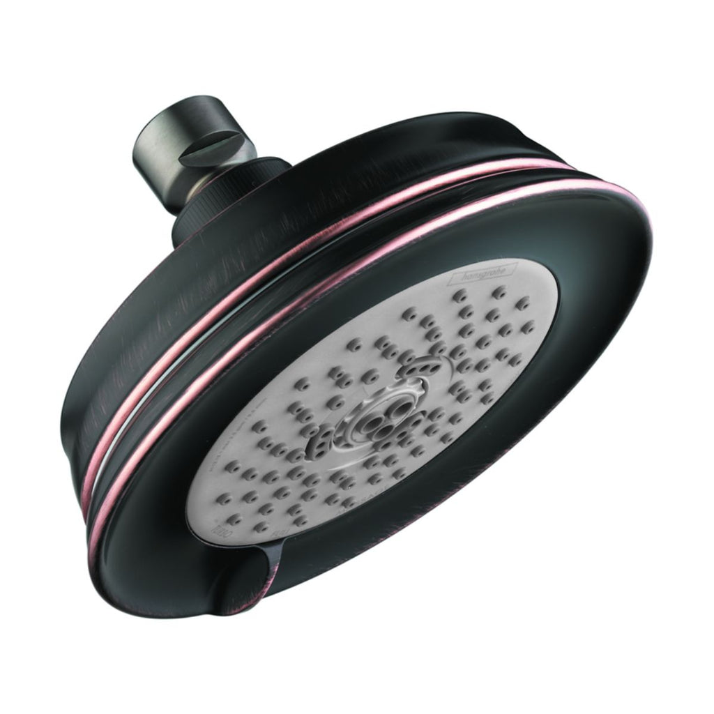HANSGROHE 04070920 Croma 100 Classic Showerhead 3-Jet, 2.5 GPM - Rubbed Bronze
