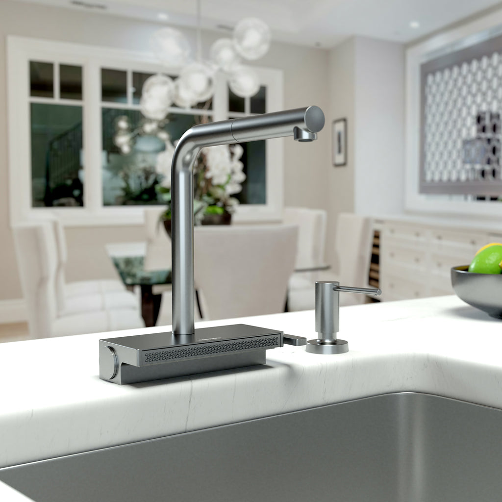 HANSGROHE 73836341 Aquno Select Kitchen Faucet, 2-Spray Pull-Out, 1.75 GPM - Brushed Black Chrome